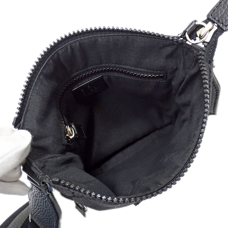 Gucci Bag Women Men Brand Shoulder GG Nylon Black Mini — view 5