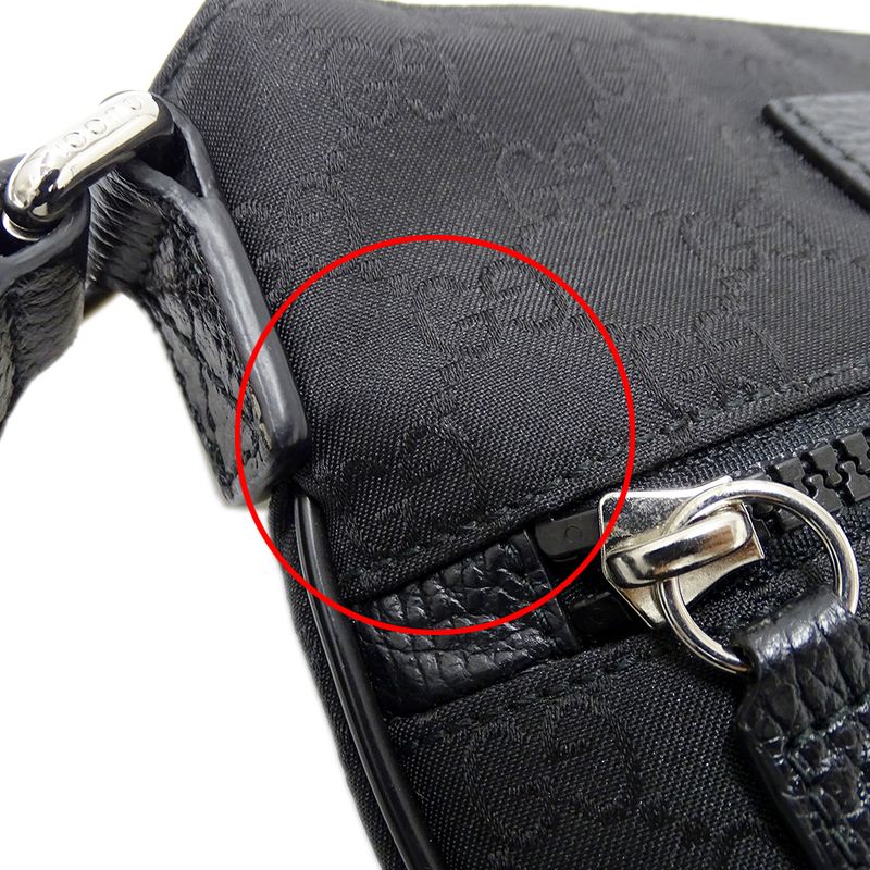 Gucci Bag Women Men Brand Shoulder GG Nylon Black Mini — view 8