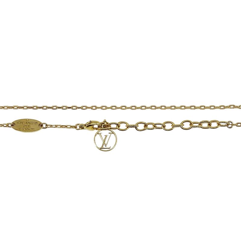 Louis Vuitton Necklace &V Heart Gold Accessory — view 7