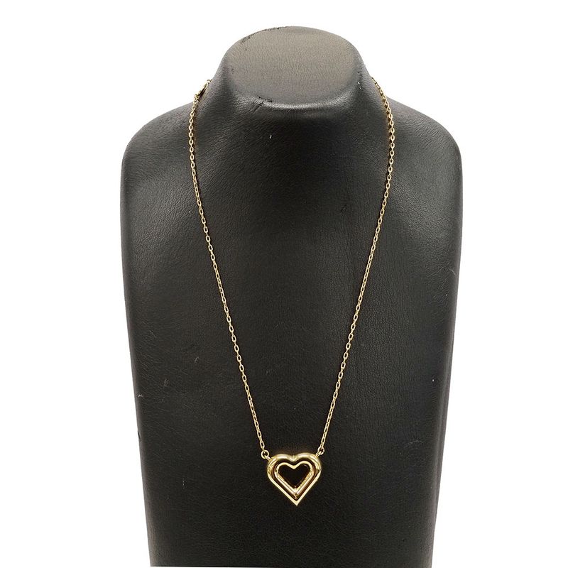 Louis Vuitton Necklace &V Heart Gold Accessory — view 6