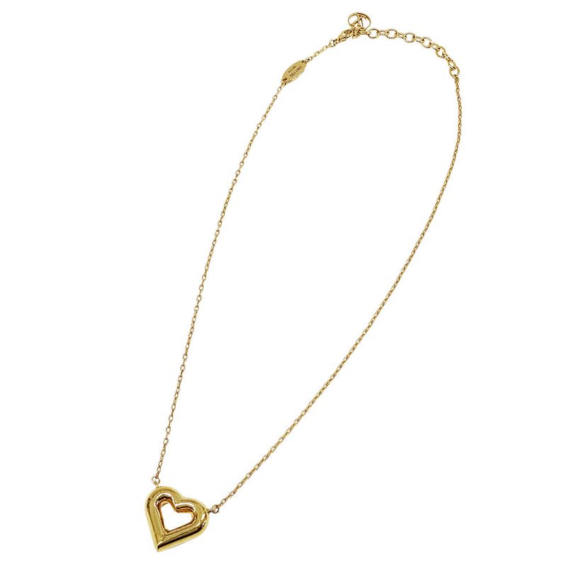Louis Vuitton Necklace &V Heart Gold Accessory — view 3