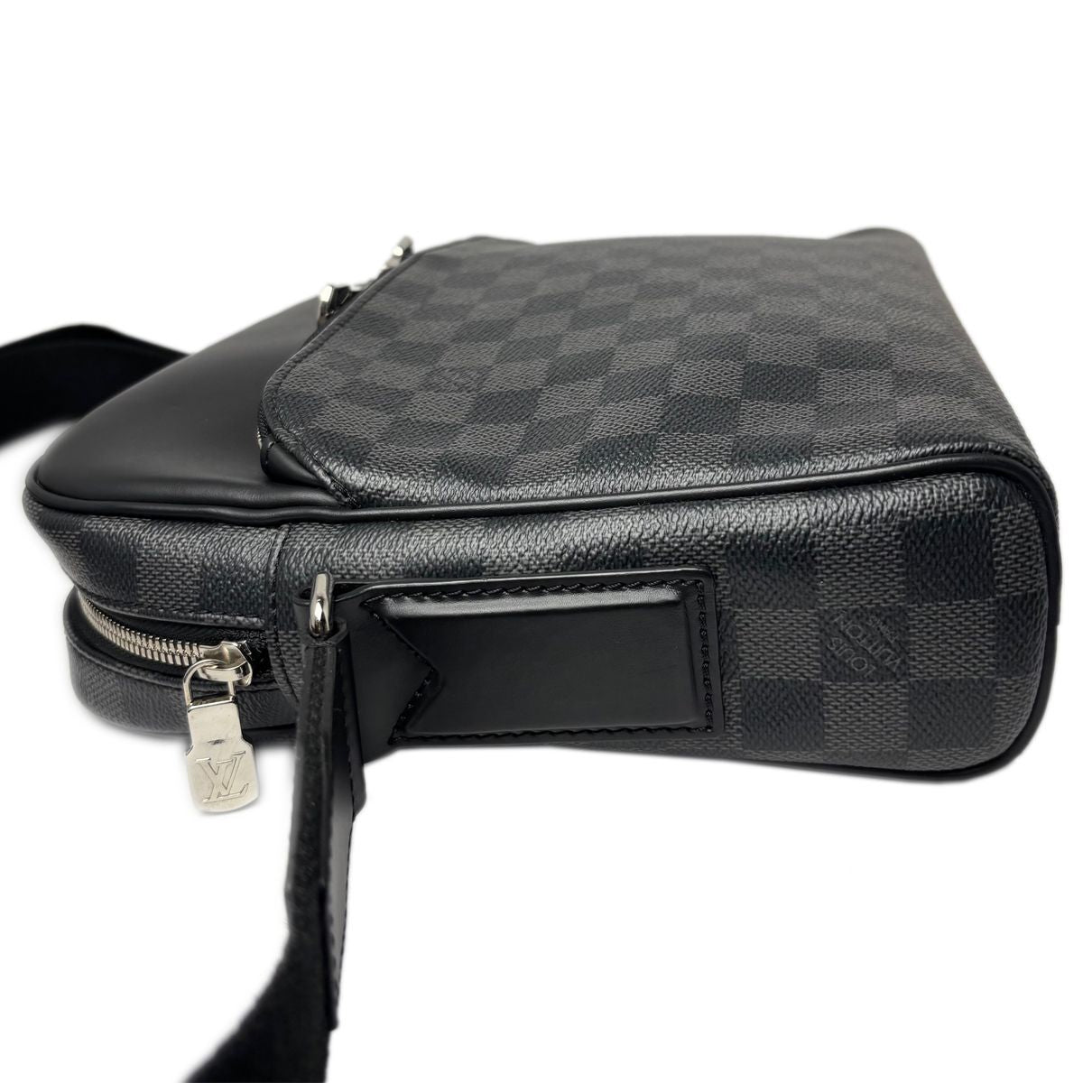 Louis Vuitton Shoulder Bag Damier Graphite Diton PM Black Gray — view 3