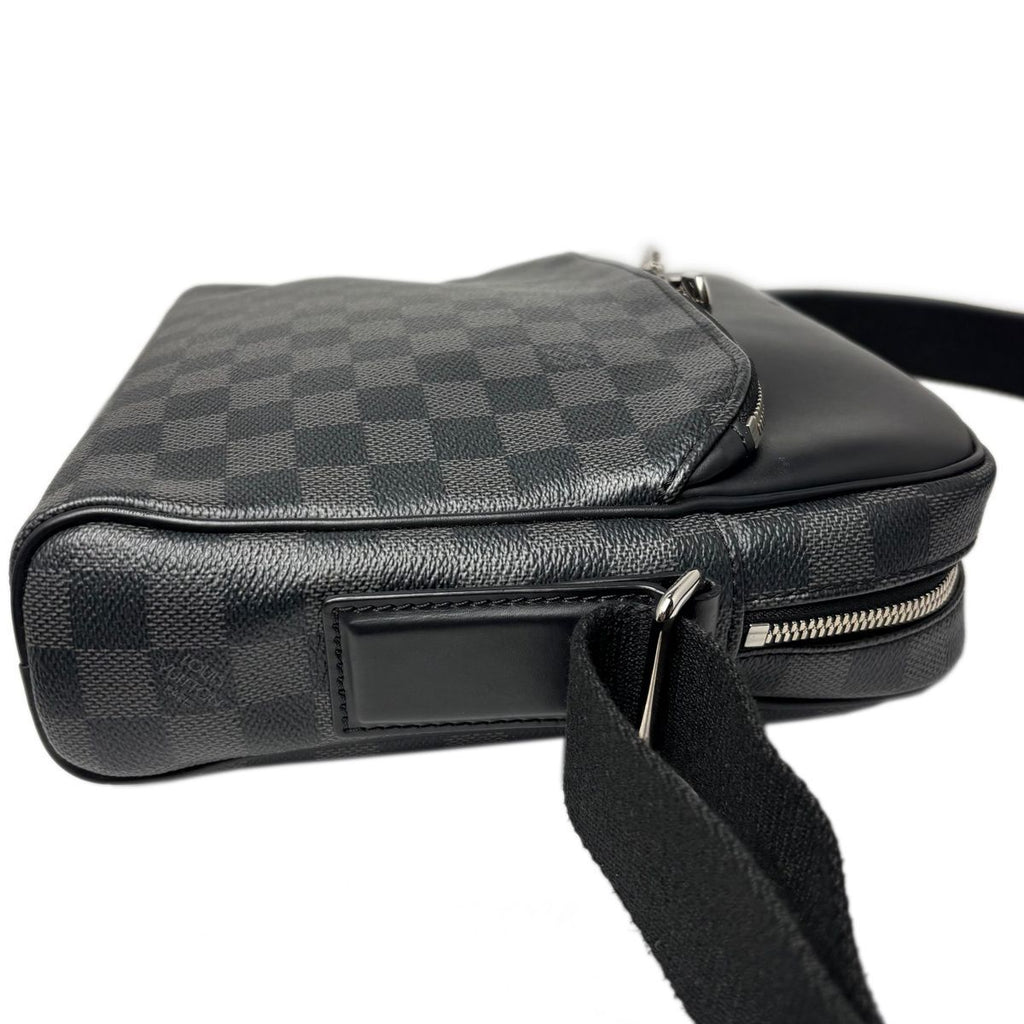 Louis Vuitton Shoulder Bag Damier Graphite Diton PM Black Gray — view 4