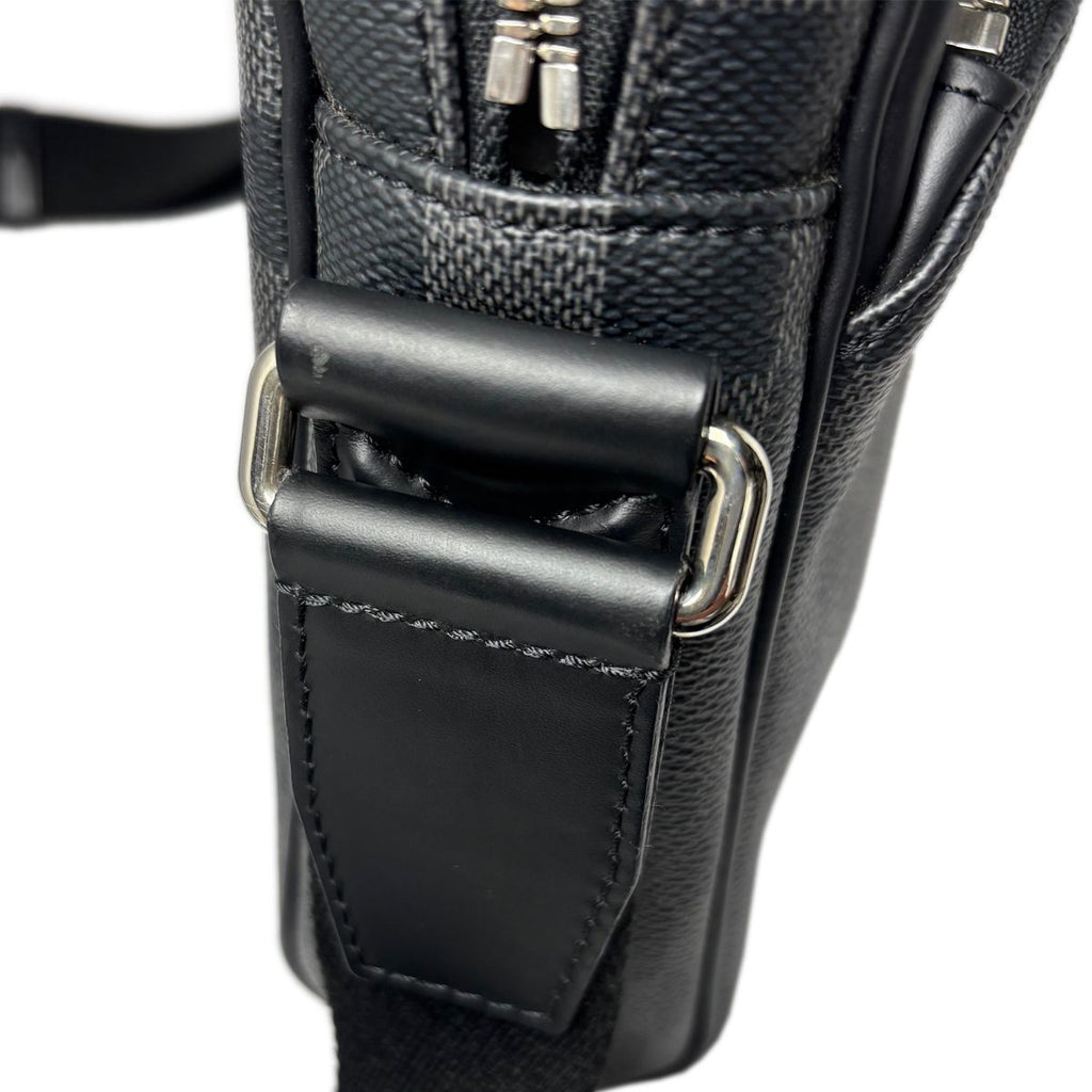 Louis Vuitton Shoulder Bag Damier Graphite Diton PM Black Gray — view 5