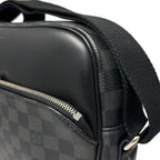 Louis Vuitton Shoulder Bag Damier Graphite Diton PM Black Gray — view 7