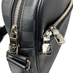 Louis Vuitton Shoulder Bag Damier Graphite Diton PM Black Gray — view 8