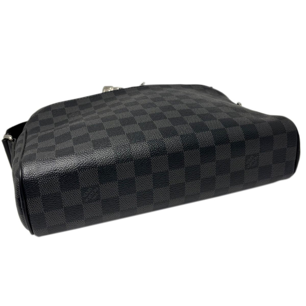 Louis Vuitton Shoulder Bag Damier Graphite Diton PM Black Gray — view 9