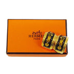 Hermes Earrings ed Emile Black Gold Accessory For Both Ears Large — view 8