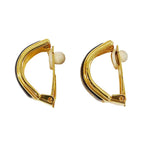 Hermes Earrings ed Emile Black Gold Accessory For Both Ears Large — view 3