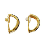 Hermes Earrings ed Emile Black Gold Accessory For Both Ears Large — view 4