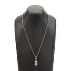 Hermes Necklace Mini Mayon PM Metal Silver Black Pendant Accessory — view 6
