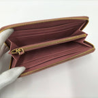 Prada Round Zipper Long Wallet Saffiano Leather Pink Kp5028 — view 2