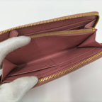 Prada Round Zipper Long Wallet Saffiano Leather Pink Kp5028 — view 8