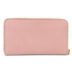 Prada Round Zipper Long Wallet Saffiano Leather Pink Kp5028 — view 3