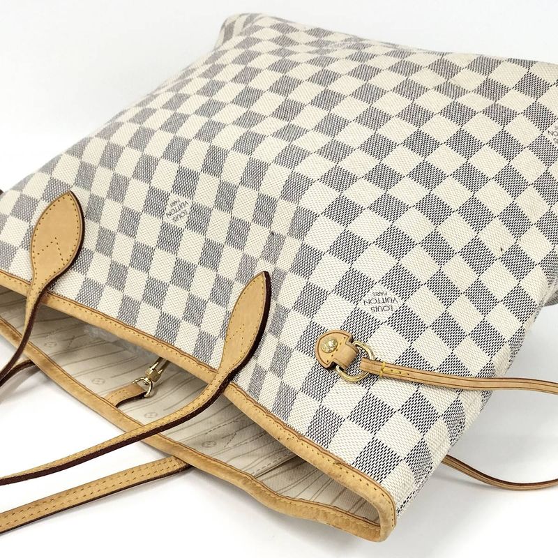 Louis Vuitton Tote Bag Neverfull MM Damier Azur — view 3