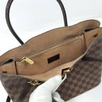 Louis Vuitton Kensington Beau Ring 2-Way Handbag Damier Ebene — view 8