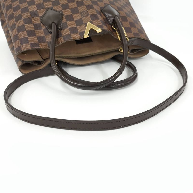 Louis Vuitton Kensington Beau Ring 2-Way Handbag Damier Ebene — view 4