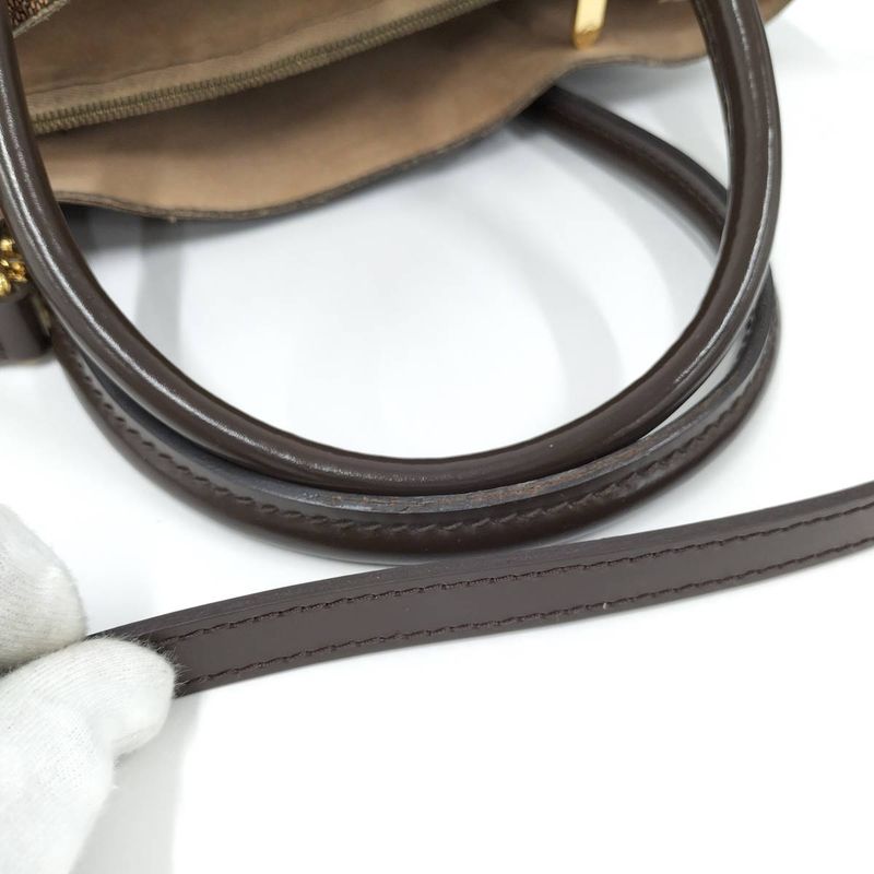 Louis Vuitton Kensington Beau Ring 2-Way Handbag Damier Ebene — view 5