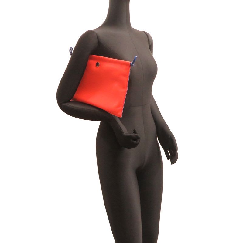 Hermes Avalon Orange Pouch — view 9