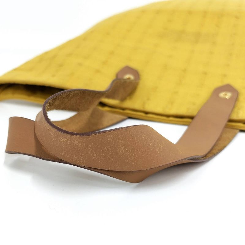 Hermes Tote Bag Amedava GM Canvas Yellow — view 7