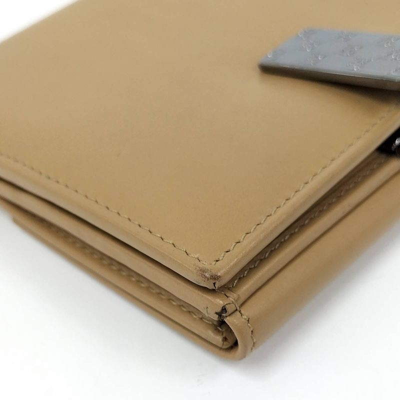 Gucci Bifold Wallet Leather Beige — view 5
