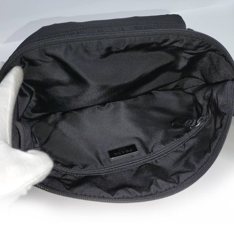 Prada Waist Bag Nylon Black 2 Vl005 — view 8