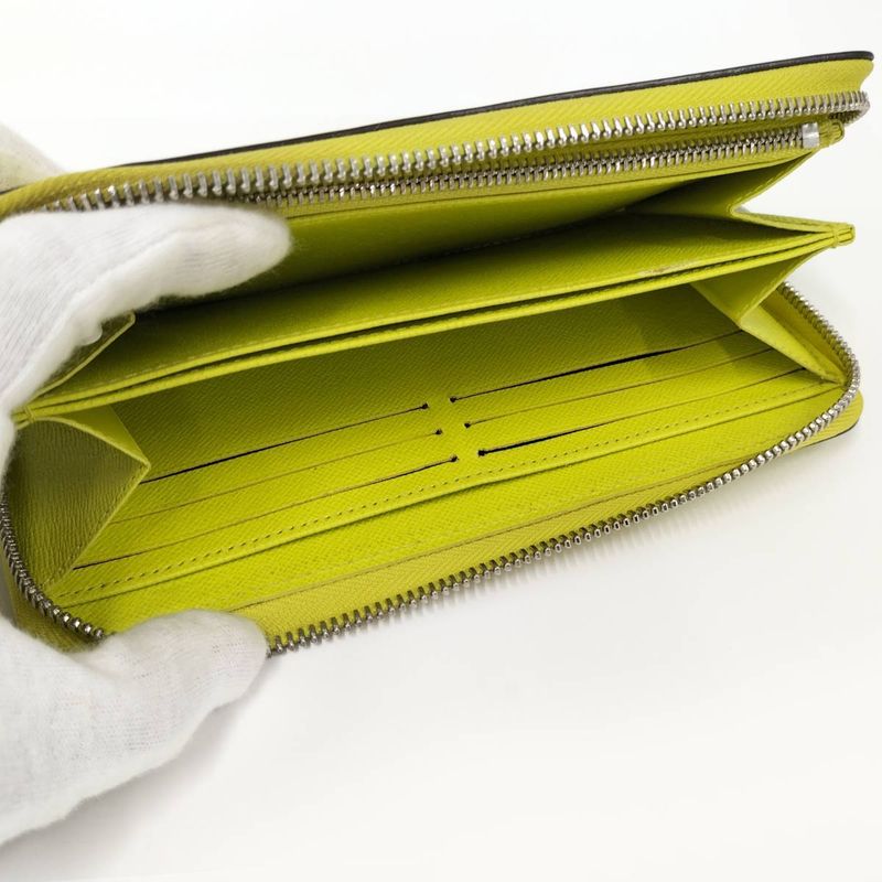 Louis Vuitton Zippy Wallet Long Jeanne Sedra Yellow Epi — view 8