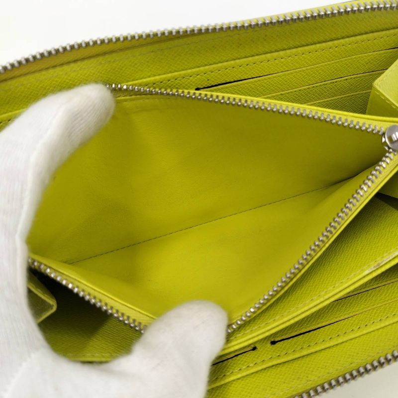Louis Vuitton Zippy Wallet Long Jeanne Sedra Yellow Epi — view 9