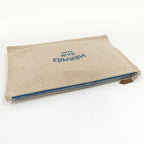 Hermes New Yachting GM Clutch Bag Canvas Beige — view 8