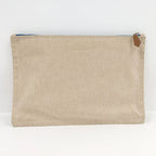 Hermes New Yachting GM Clutch Bag Canvas Beige — view 2