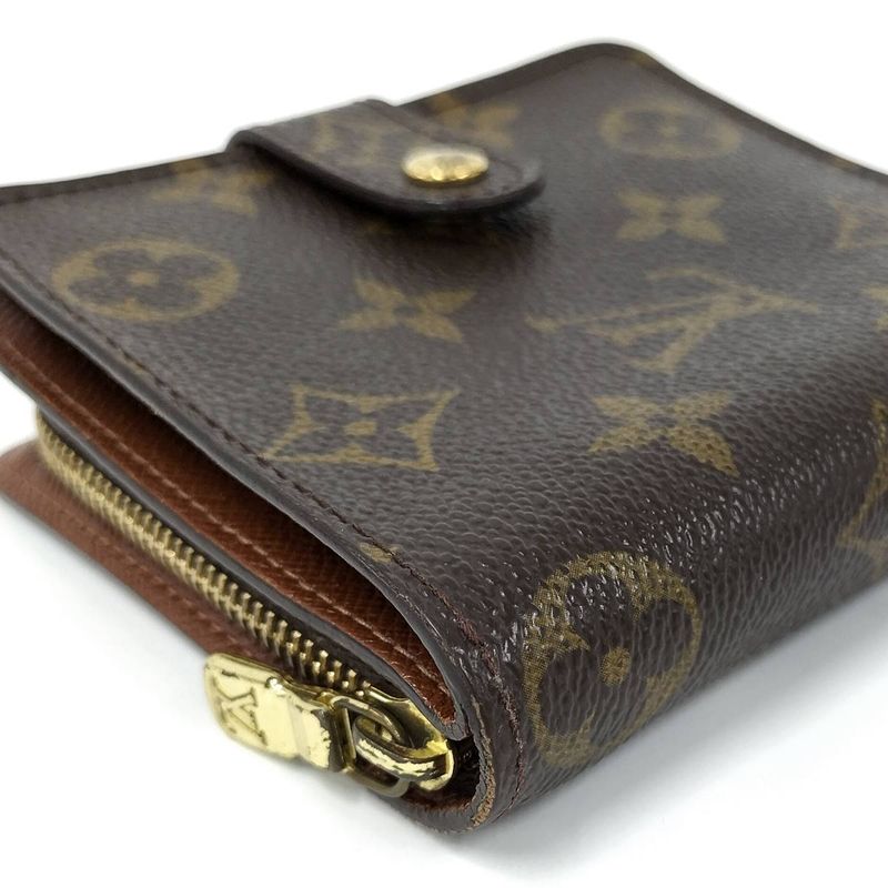 Louis Vuitton Compact Zip Fold Wallet Monogram — view 4
