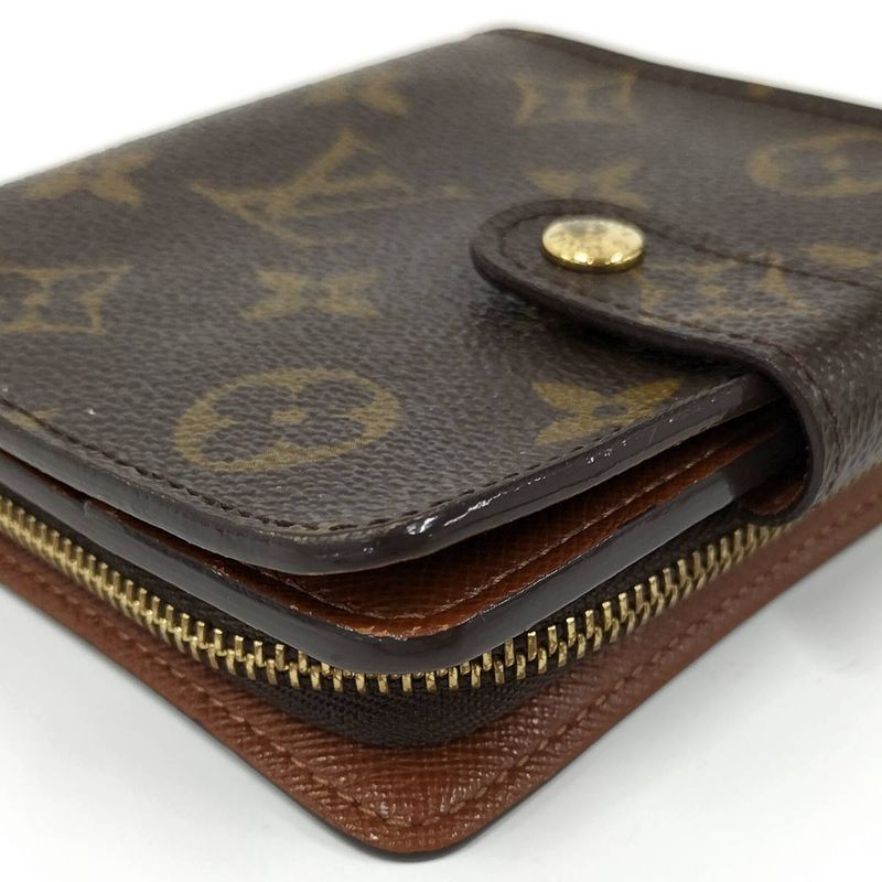 Louis Vuitton Compact Zip Fold Wallet Monogram — view 5