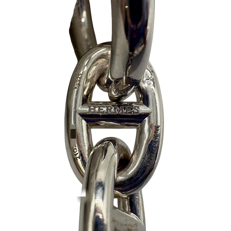 Hermes Bracelet Chaine D'ancre MM B 015 AG 925 15 Frames Silver 3472 — view 8