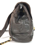 Chanel Backpack CC Coco Logo Lambskin Black — view 4