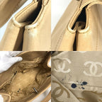 Chanel Handbag Turnlock CC Leather Beige — view 8