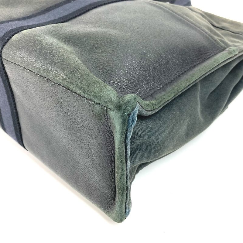Hermes Handbag Fourre Tout MM Leather Canvas Black — view 6