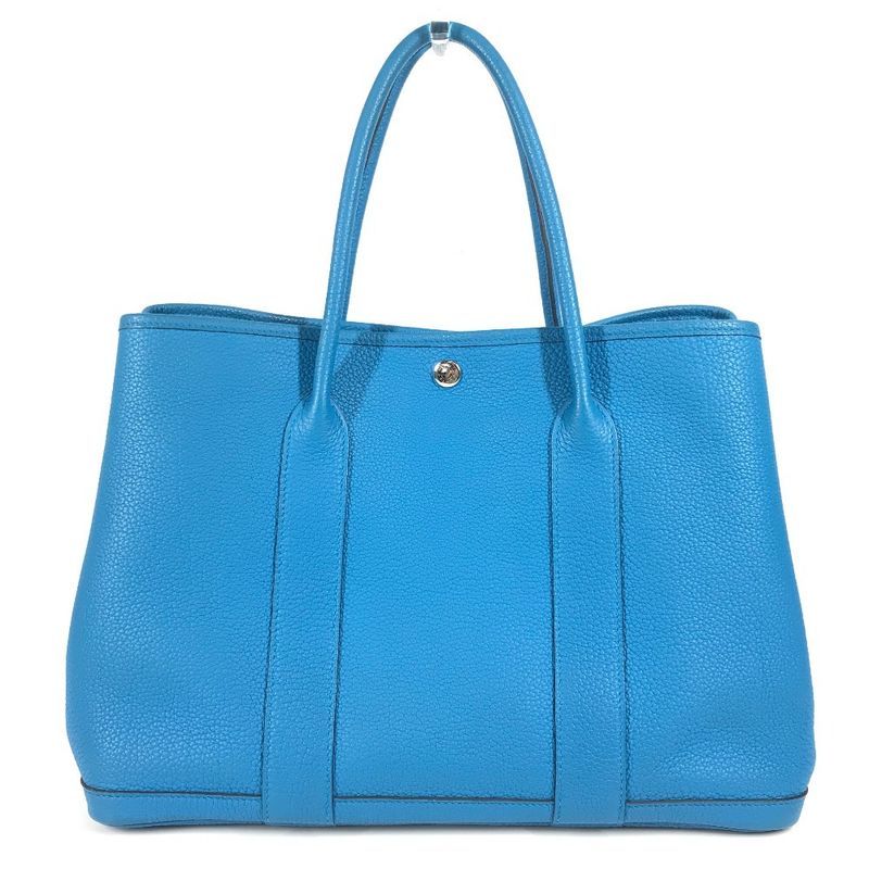 Hermes Garden Party PM Tote Bag 36 Negonda Blue — view 2