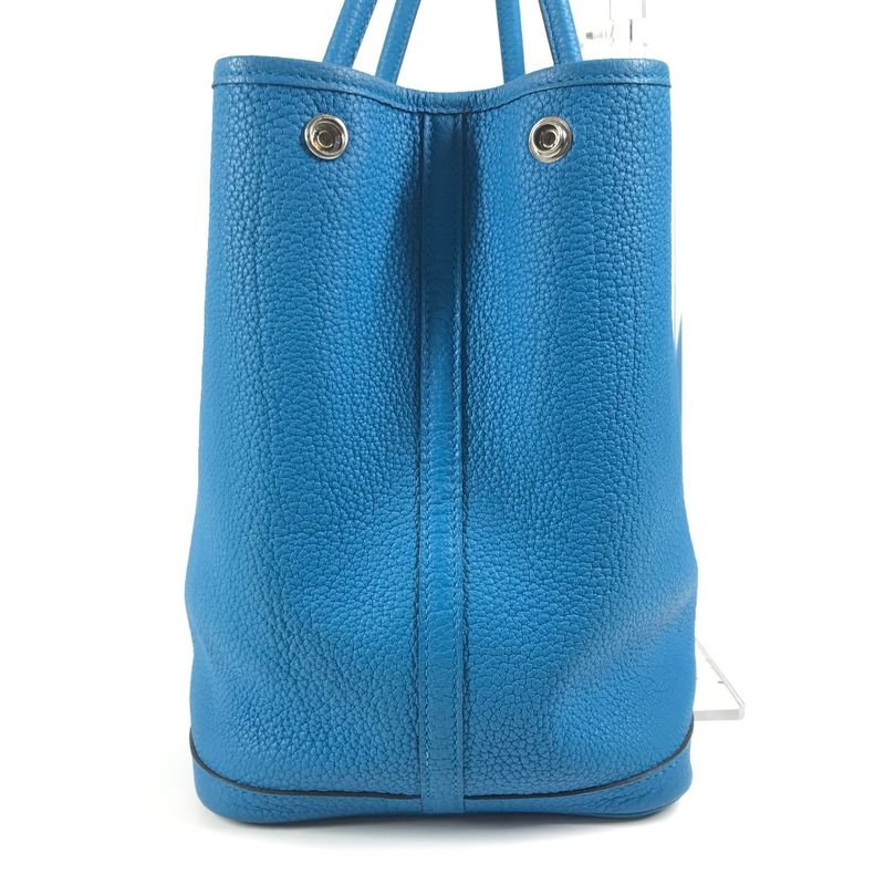 Hermes Garden Party PM Tote Bag 36 Negonda Blue — view 4