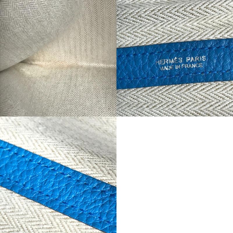 Hermes Garden Party PM Tote Bag 36 Negonda Blue — view 9