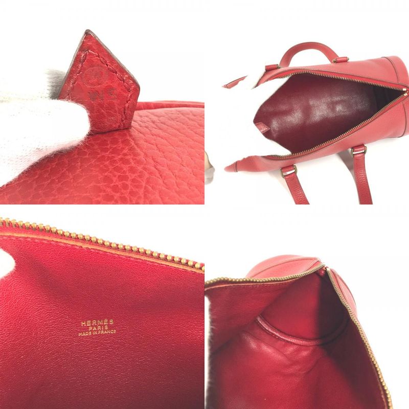 Hermes Handbag Mini Aldi Ardennes Red — view 8