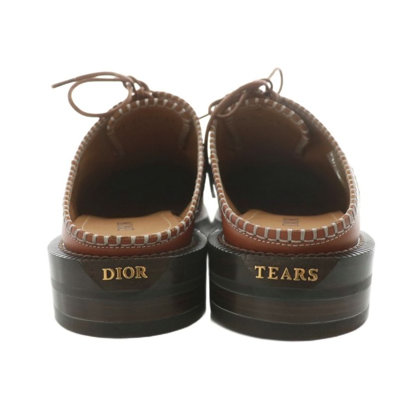 Dior Denim Tears Carlo Slide Mules Laceup MULE Sandals — view 3
