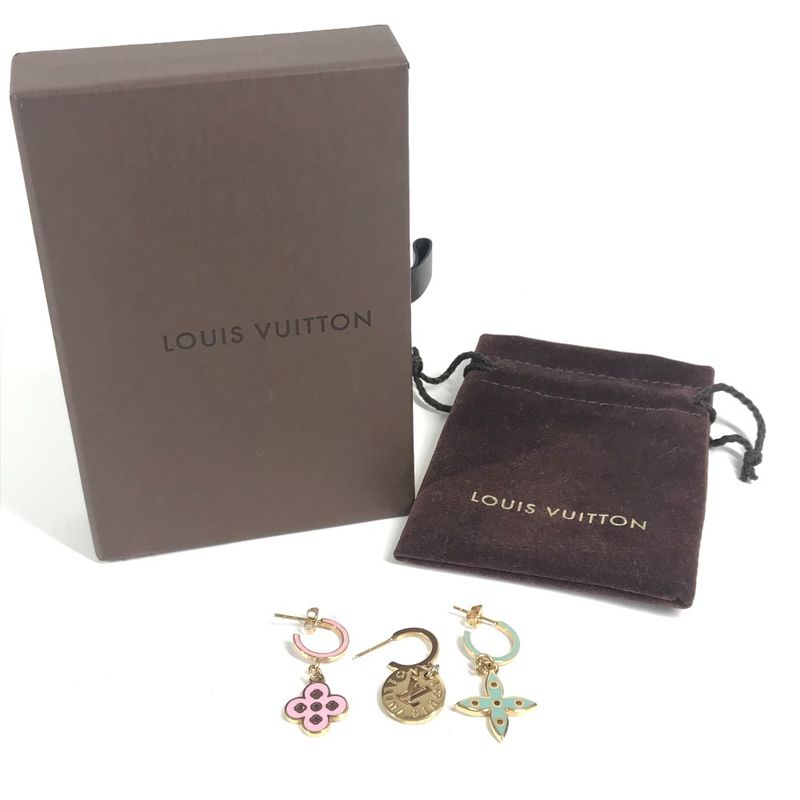 Louis Vuitton Earrings Boucle D'oreille Looping Charm Monogram Set — view 3