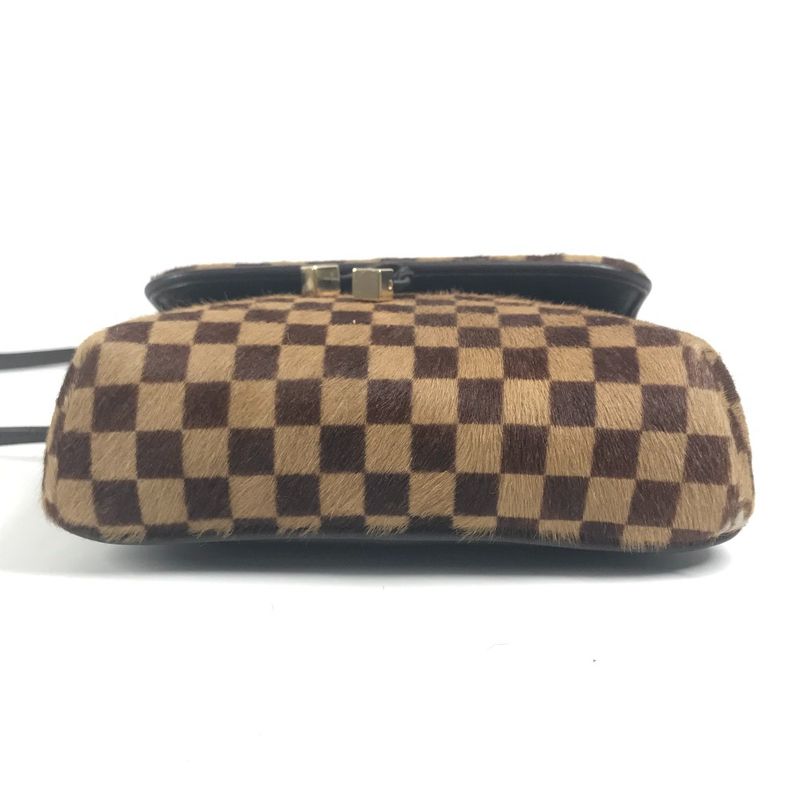 Louis Vuitton Shoulder Bag Gazelle Halaco Leather Ebene Brown — view 5