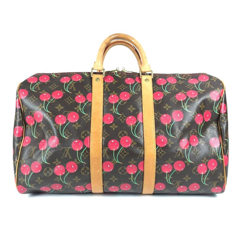 Louis Vuitton Boston Bag Keepall 45 Monogram Cherry Canvas — view 2