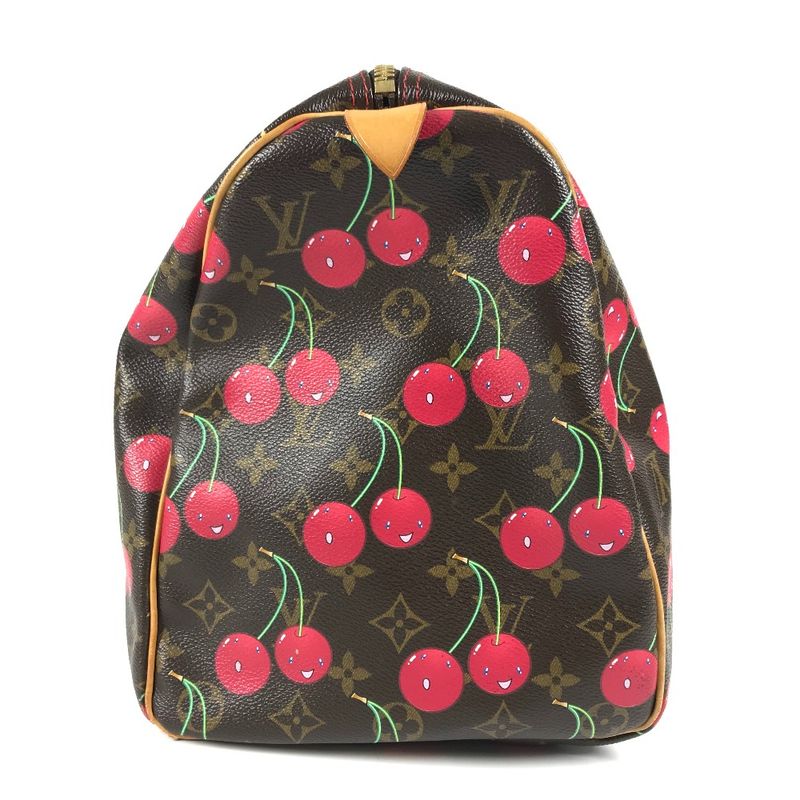 Louis Vuitton Boston Bag Keepall 45 Monogram Cherry Canvas — view 4