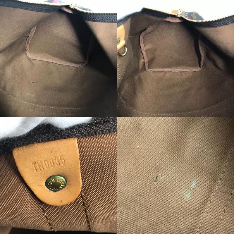 Louis Vuitton Boston Bag Keepall 45 Monogram Cherry Canvas — view 9