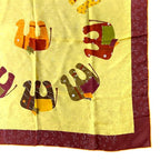 Hermes Scarf Carre 70 la Ronde Des Elephants Elephant Logo — view 4