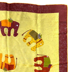 Hermes Scarf Carre 70 la Ronde Des Elephants Elephant Logo — view 5