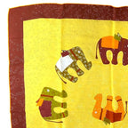 Hermes Scarf Carre 70 la Ronde Des Elephants Elephant Logo — view 3