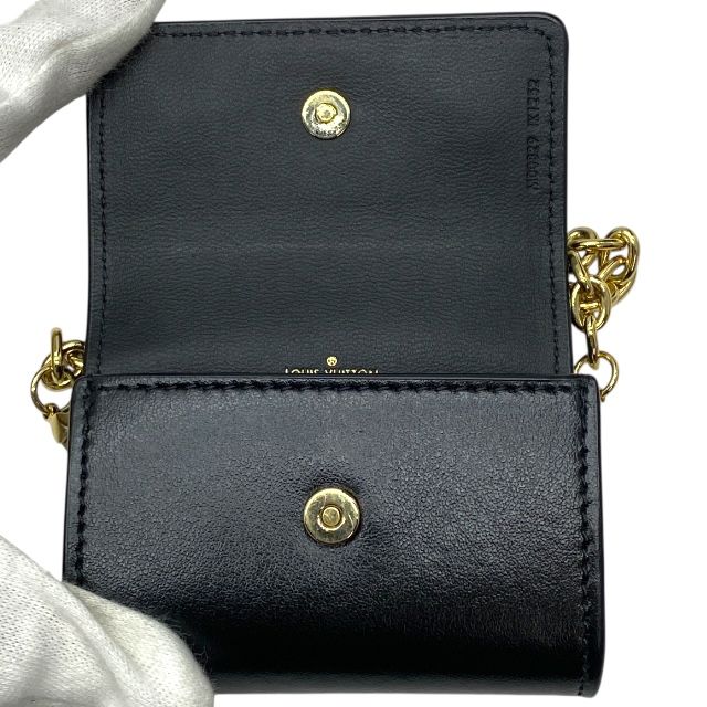 Louis Vuitton Bijoux Sac Earphone Holder Link Case Black — view 7